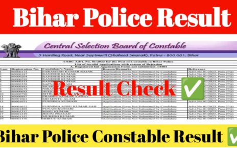 Bihar Police Constable 2024 Result