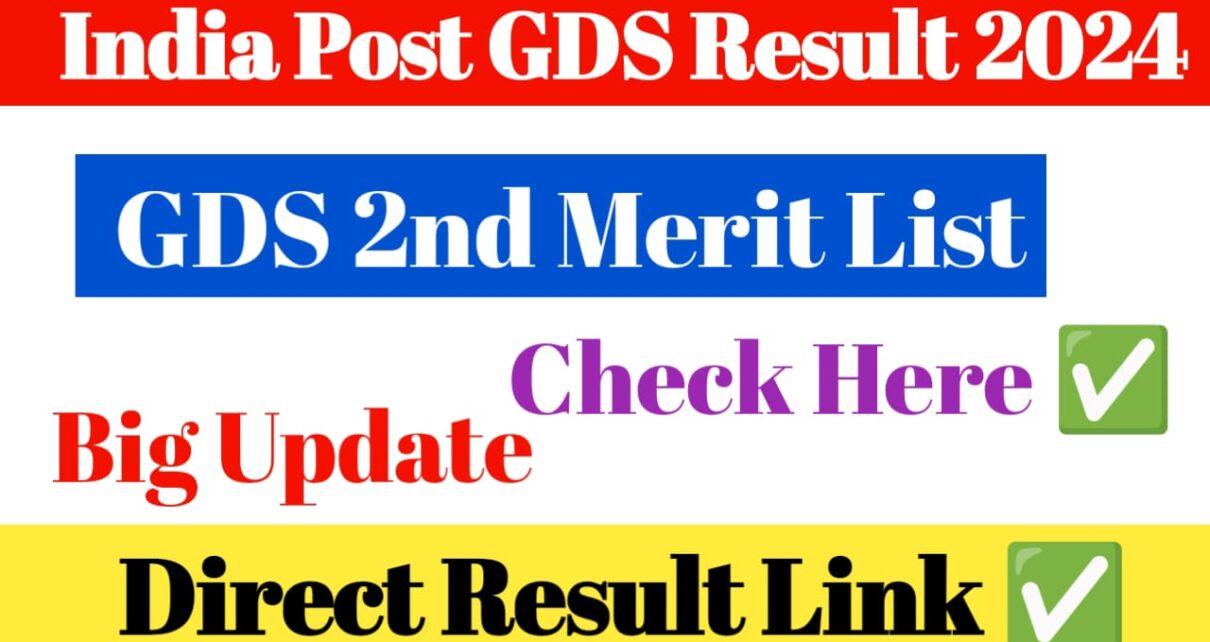 Indian Post GDS Second Merit List 2024