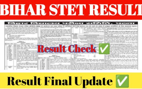 Bihar STET Final Result 2024