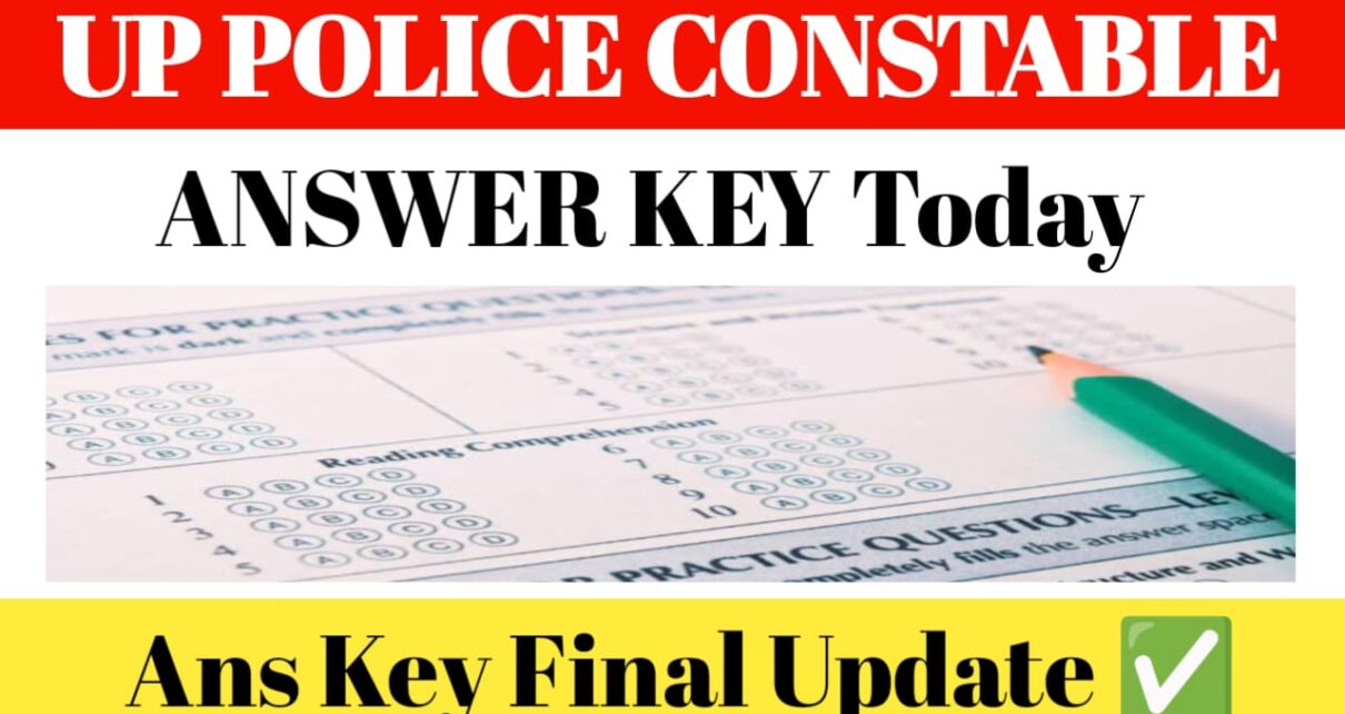 Up Police Constable Answer Key 2024