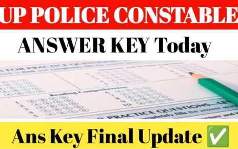 Up Police Constable Answer Key 2024